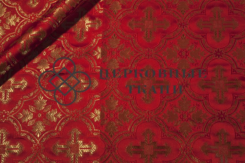 Church-fabric-red-gold